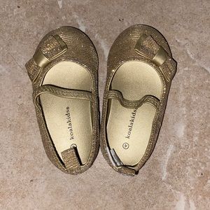 Koala Kids Gold Infant Ballet Slipper (size 4)